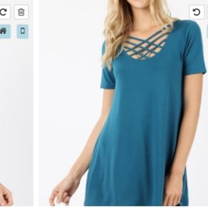 PREMIUM FABRIC SHORT SLEEVE TRIPLE LATTICE TOP